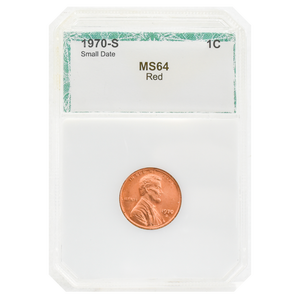 1970-S Small Date Memorial Cent MS64 Red