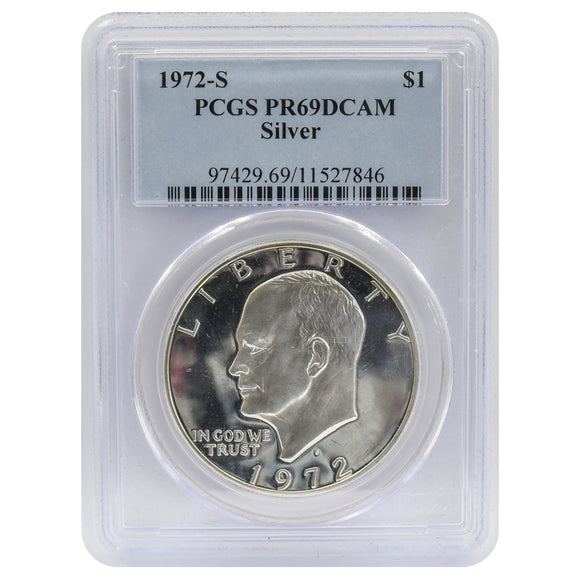 1972-S Eisenhower Dollar PR69 DCAM Silver PCGS