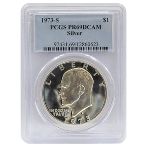 1973-S Eisenhower Dollar PR69 DCAM Silver PCGS