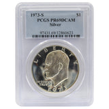 1973-S Eisenhower Dollar PR69 DCAM Silver PCGS