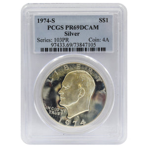 1974-S Eisenhower Dollar PR69 DCAM Silver PCGS