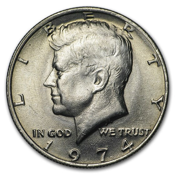1974 Kennedy Half Dollar – Brilliant Uncirculated (BU)