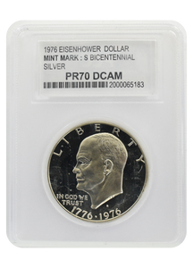 1976 S PR70 PCC Eisenhower Dollar (Copy)