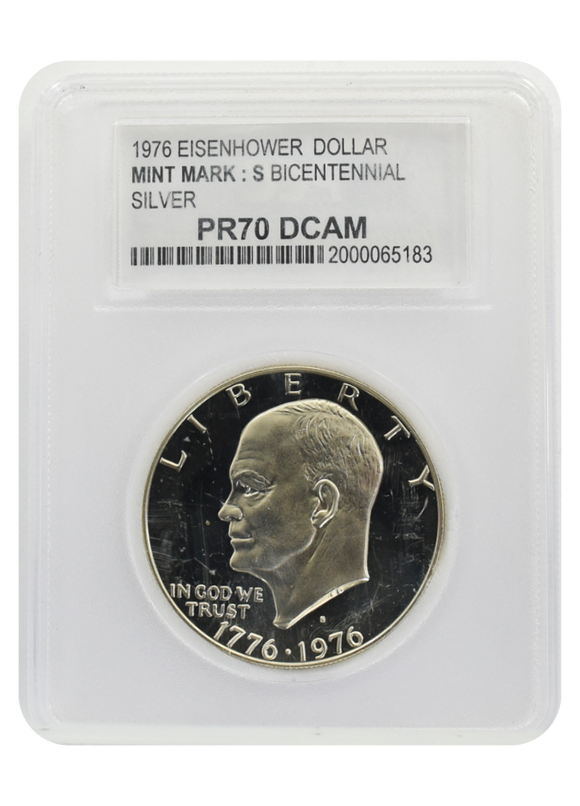 1976 S PR70 PCC Eisenhower Dollar (Copy)