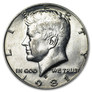 1981 Kennedy Half Dollar – Brilliant Uncirculated (BU)