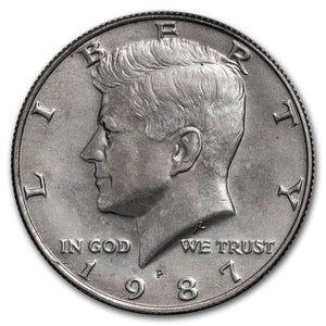 1987 Kennedy Half Dollar – Brilliant Uncirculated (BU)