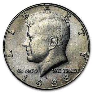 1988 Kennedy Half Dollar – Brilliant Uncirculated (BU)