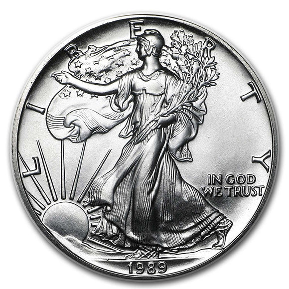 1989 American SIlver Eagle BU