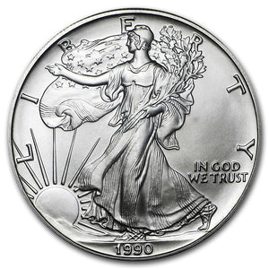 1990 American SIlver Eagle BU