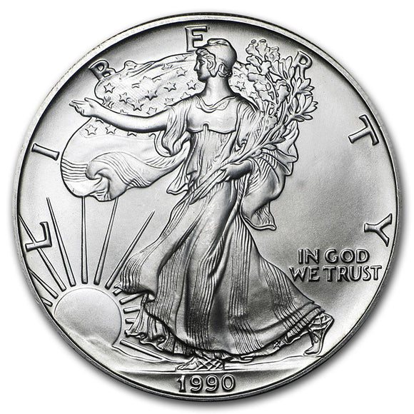 1990 American SIlver Eagle BU