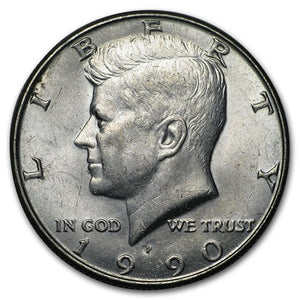 1990 Kennedy Half Dollar – Brilliant Uncirculated (BU)