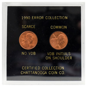 1990 Error Collection 2 Coin Set