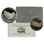 United States Mount Rushmore Anniversary Coins-1991 S Mount Rushmore Silver Dollar and Half Dollar PF Coins 2pc Set in OGP