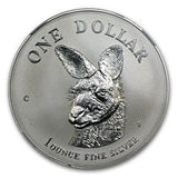 1995-C Australia 1 oz Silver Kangaroo