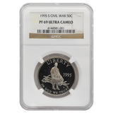 1995 Civil War Commemorative Half Dollar PF69 Ultra Cameo NGC