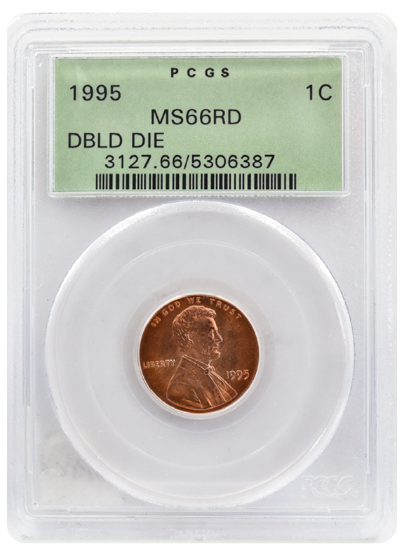 1995 Double Die Obv MS66 Red PCGS