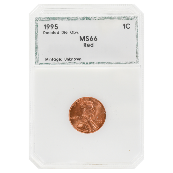 1995 Wheat Cent Double Die Obverse MS66 RD