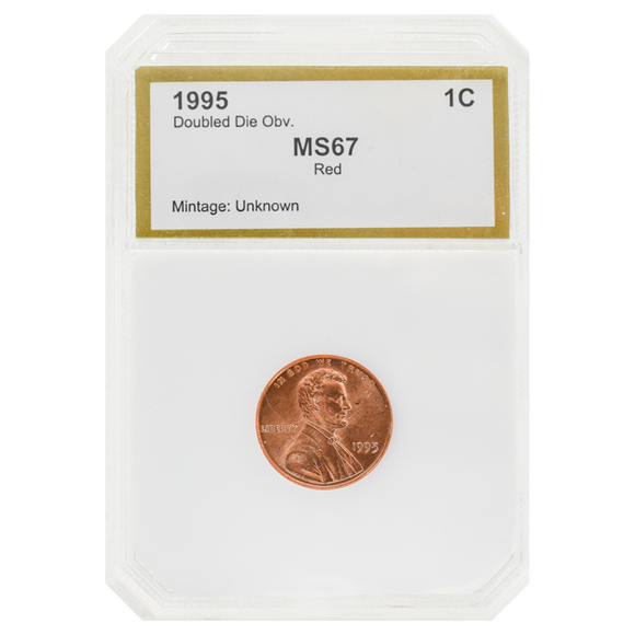 1995 Wheat Cent Double Die Obverse MS67 RD