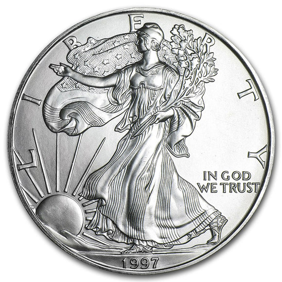 1997 Roll of BU American Silver Eagles