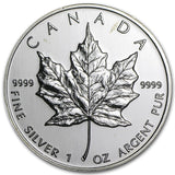 1999 Canada Maple Leaf 1 oz Silver BU
