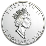 1999 Canada Maple Leaf 1 oz Silver BU