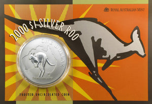 2000 $1 Kangaroo 1oz Silver Uncirculated Coin