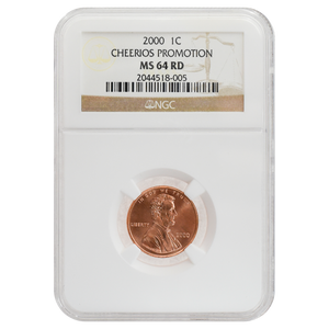 2000 Memorial Cent "Cheerios" MS64 RD NGC