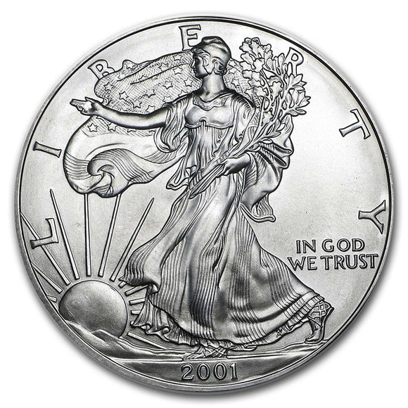2001 American Silver Eagles BU