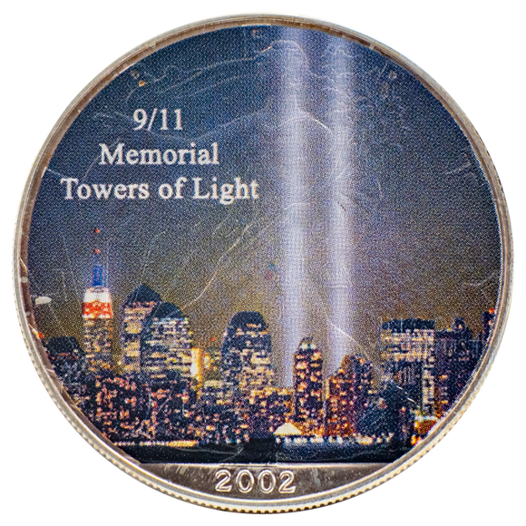 2002 American Silver Eagle $1 Colorized 9/11 Remembrance