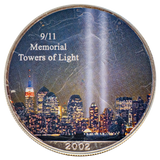 2002 American Silver Eagle $1 Colorized 9/11 Remembrance