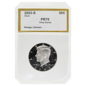 2003-S Kennedy Half Dollar PF70 Deep Cameo PCI
