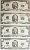 2003 $2 Atlanta 4 piece uncut sheet