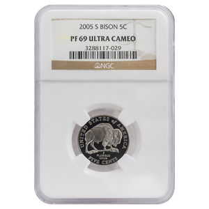 2005-S Jefferson Bison Proof Nickel PF69 Ultra Cameo NGC