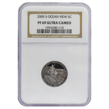 2005-S Jefferson Ocean View Proof Nickel PF69 Ultra Cameo NGC