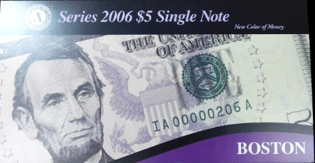 BEP 2006 $5 