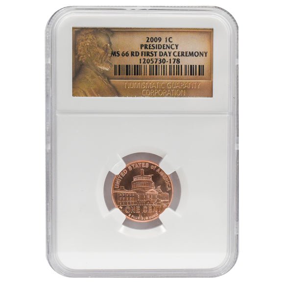 2009 Lincoln Wheat Cent MS66 RD NGC (First Day Ceremony)