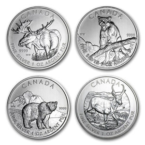 Random 1 oz Wildlife World Silver Round (Off Quality)