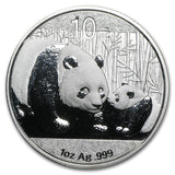 2011 China Panda 1 Oz Silver BU - In Capsule