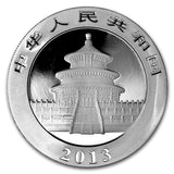 2013 China Panda 1 Oz Silver BU - In Capsule