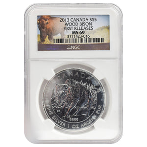 2013 MS69 Canada $5 Wood Bison First Release NGC