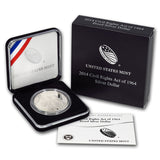 2014-P Civil Rights Act of 1964 Proof Silver Dollar w/ Box and COA