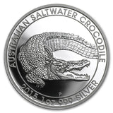 2015 Australia 1 oz Silver Proof Saltwater Crocodile