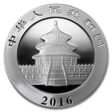 2016 China Panda 30 Gram Silver BU (In Capsule)
