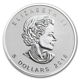 2018 Canada Maple Leaf 1 oz Silver BU - Lunar Dog Privy