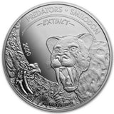 2020 Predators: Extinct Republique Democratique Du Congo 1 Oz Silver Round - BU