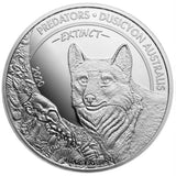 2020 Predators: Extinct Republique Democratique Du Congo 1 Oz Silver Round - BU