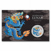 2024 Australian Lunar Series III Teal Dragon 1 oz Silver