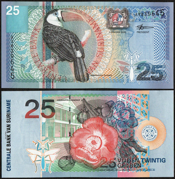 2000 Republic of Suriname 25 Gulden