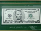 BEP 1999 $5 Low Numbered Uncirculated Note