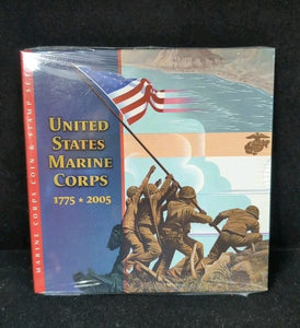 US mint 2005 Set Marine Corps 230th Anniversary Coin & Stamp